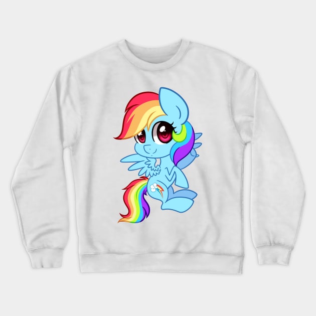 Rainbow Dash Crewneck Sweatshirt by Pinipy